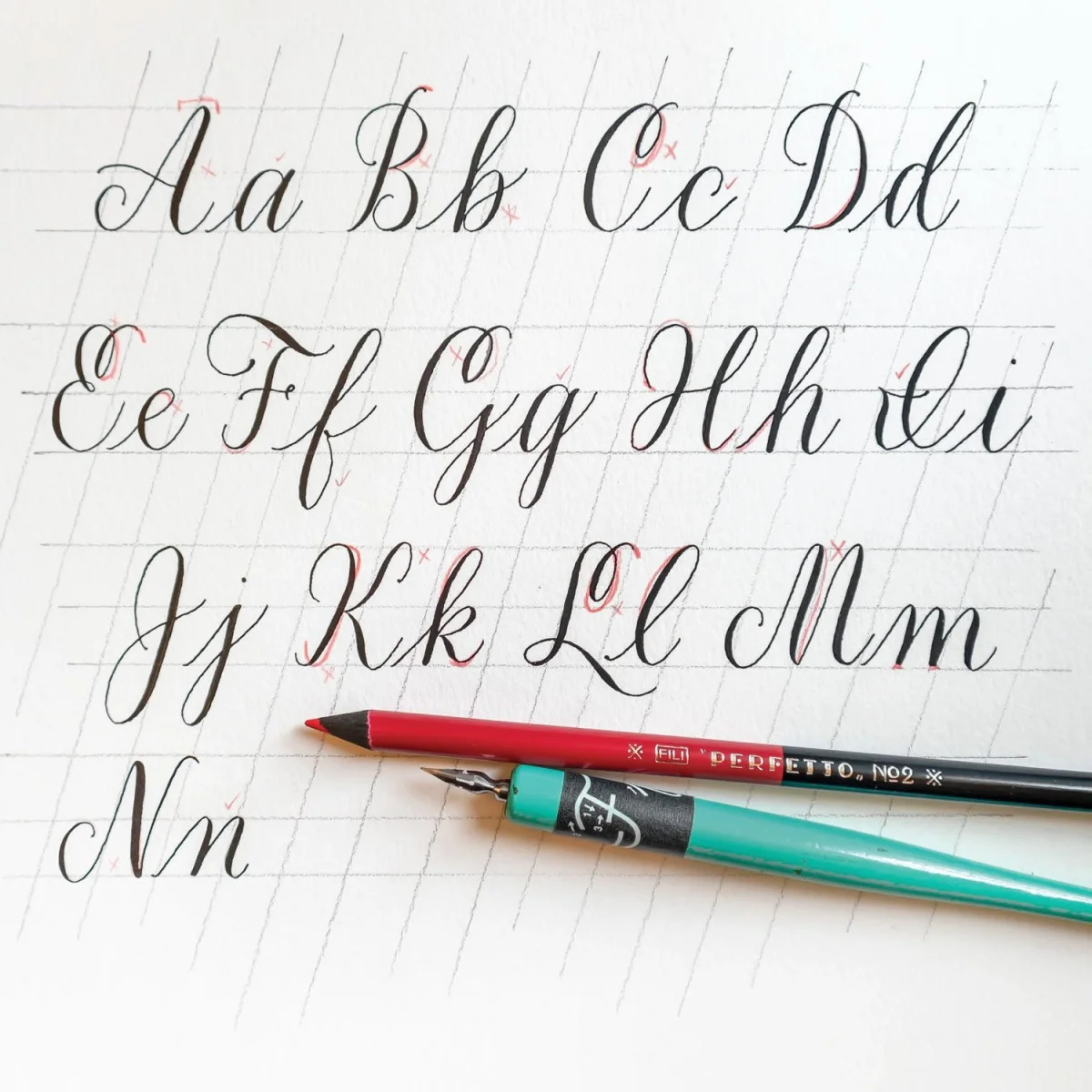 Modern Calligraphy Alphabet: Build Letters from Repeated Strokes