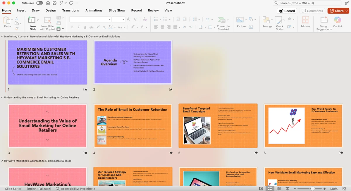 best presentation software - Microsoft Powerpoint's AI presentation generator