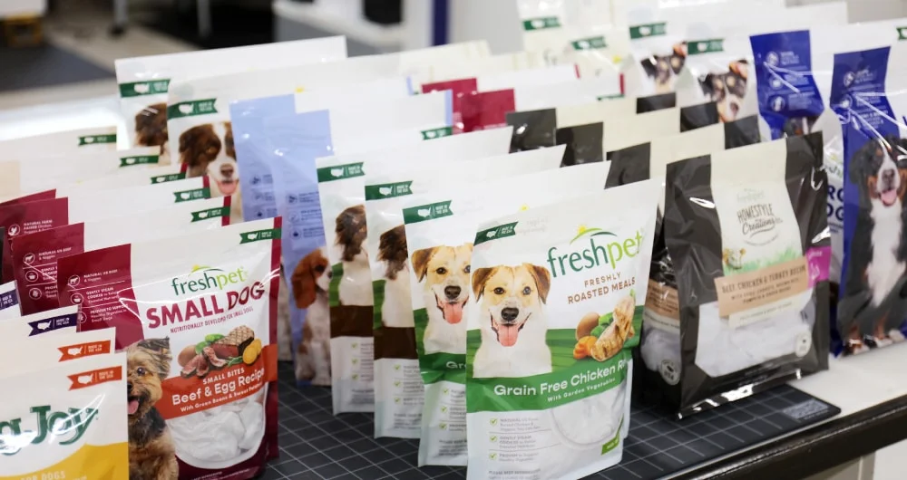 Fresh Pet packaging prototypes and mock-ups by Kaleidoscope