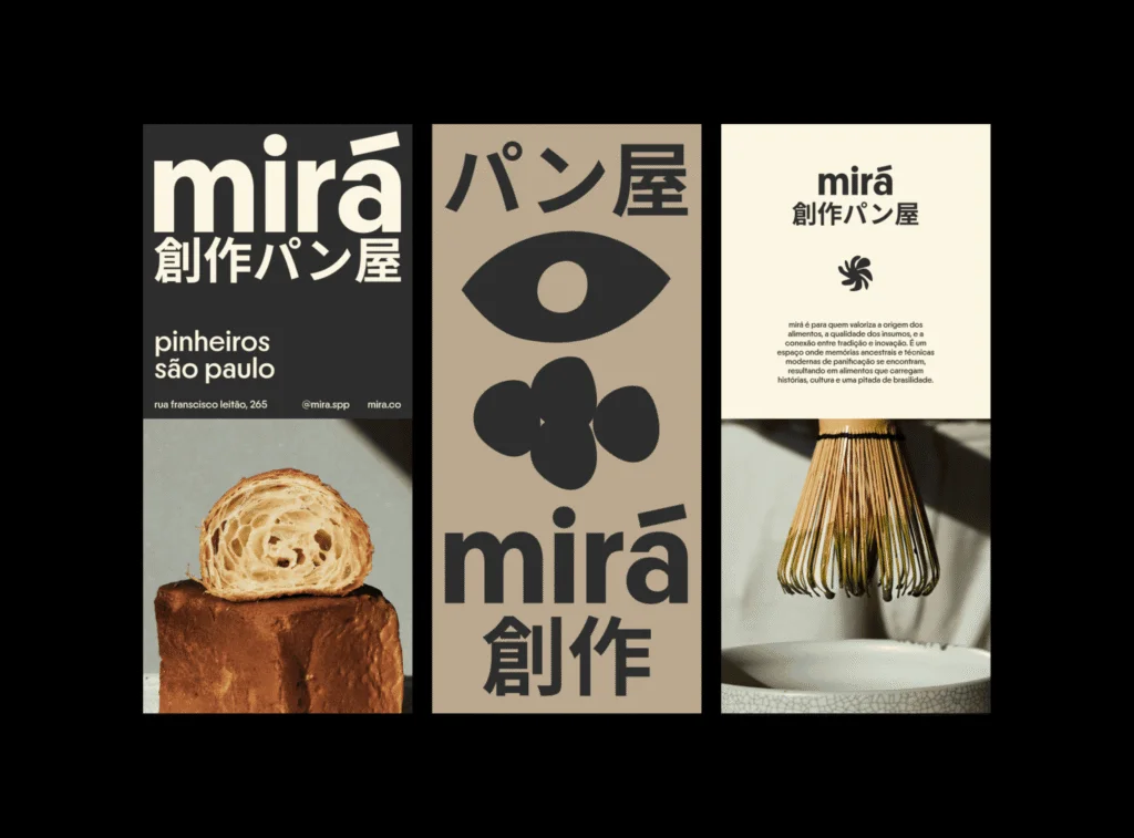 Mirá Bakery’s Identity Turns Japanese-Brazilian Food History Into Fluid Design