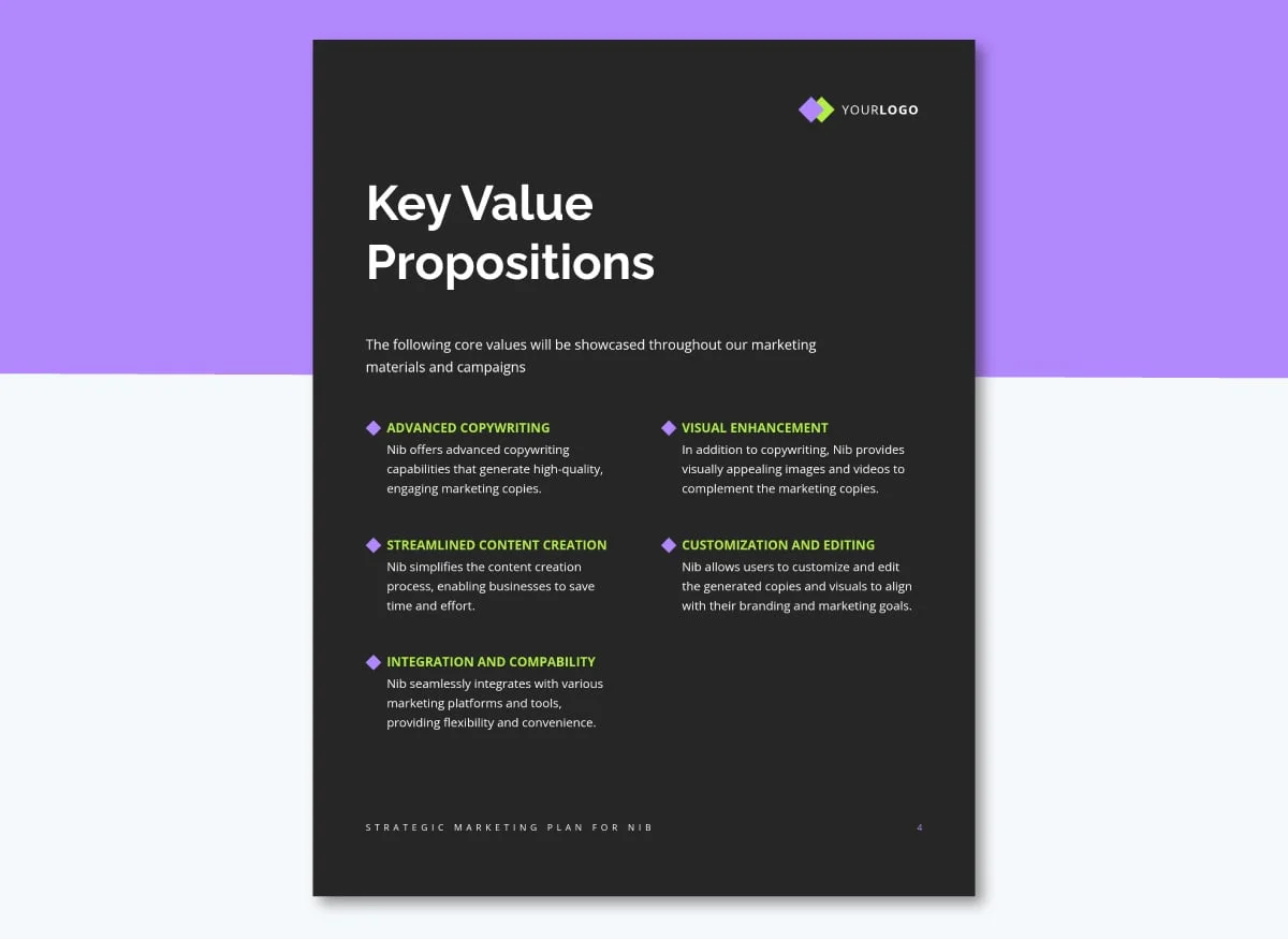 how to create a marketing plan - position your offer