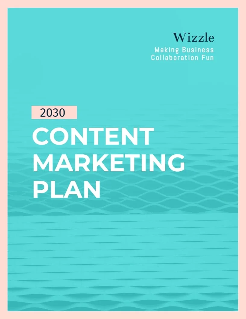 Content Marketing Plan Template